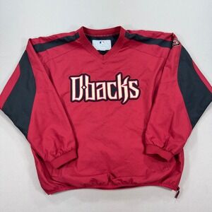 VTG Arizona Diamondbacks MLB Jacket Genuine Merchandise Men's Large Red Pullover